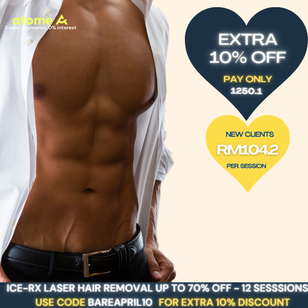 Stomach 12 sessions ICE Diode Laser Hair Removal New Clients Special